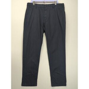 Massimo Dutti Mens Tapered Fit Pants 36 Navy Fits 39x29